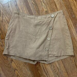 Like an Angel linen blend skort, S